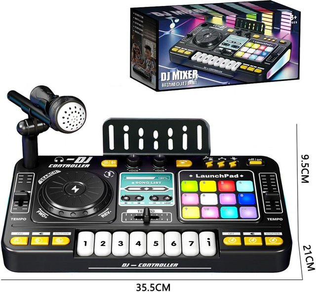 Binchi Outdoor Product Musikalischer DJ-Mixer, Lernspielzeug, schwarz, ab 14 Jahre - Bild 1