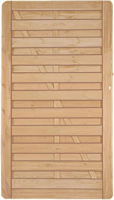 T & J Sichtschutzzaun Avantgarde-Serie Tor aus Fichten- und Kiefernholz in Grün, Breite: 100 cm, Höhe: 180 cm - Bild 1