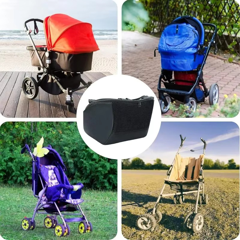 Aufsteckbare Aufbewahrungstasche für Doona Kleinkinderautositz und Kinderwagen als Organizer und Wickeltasche in Schwarz - Bild 5