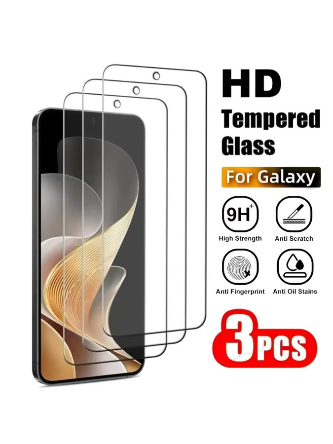 3er-Pack Ultra HD Displayschutzfolie aus gehärtetem Glas für Samsung Galaxy S25 S24 S23 S22 S21 S20 Ultra und FE Modelle, transparent - Bild 6