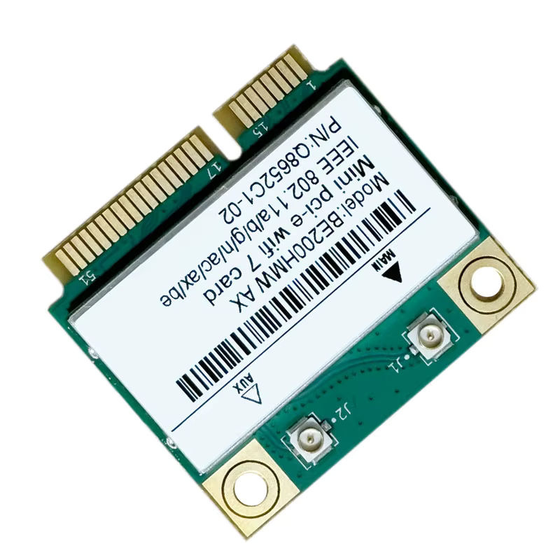 WDXUN WiFi 7 BE200 PCIe Netzwerkadapter mit Bluetooth 5.4, Tri-Band 2,4 GHz/5 GHz/6 GHz, 8774 Mbit/s, BE200NGW Drahtlos-Netzwerkkarte für Windows 10/11, Grün - Bild 5