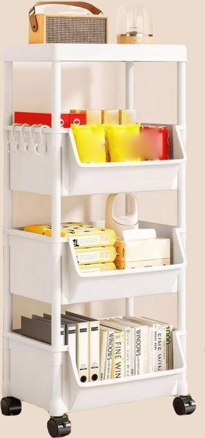 Elenxs Xiang 2-4-lagiges Umzugsregal als Organizer für Küche, Badezimmer und Schlafzimmer - Bild 1