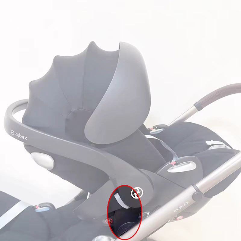 Cybex Adapter für Gazelle S Kinderwagen und Aton Cloud Q/Z Autositze in Schwarz - Bild 2