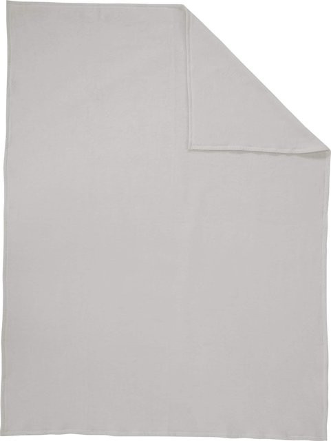 Biederlack Wohndecke Grau B/B: 200 x 150 cm aus Baumwolle und Polyacryl - Bild 1