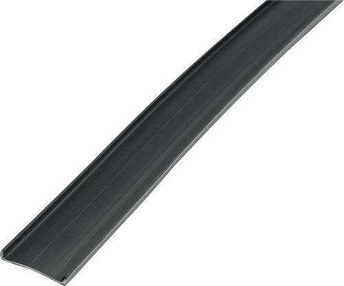 HellermannTyton Schutzprofil LFPC83-PO-BK für Edelstahlkabelbinder, Schwarz, Breite: 8,30 mm, Länge: 25 m - Bild 1