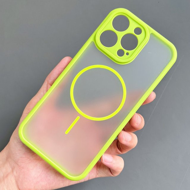 Transparente magnetische Softcover Schutzhülle für Apple iPhone 11 bis 17 Pro Max, atmungsaktive Stoßstange mit mattiertem Design und kabellosem Lade-Support - Bild 1