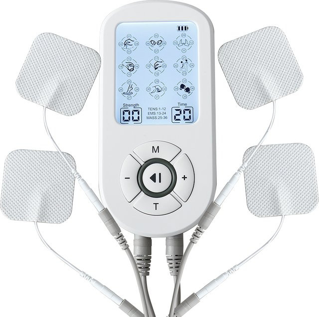 SANPKON Elektrisches Pulsmassagegerät mit Doppelausgang, Weiß, Unisex - Bild 1