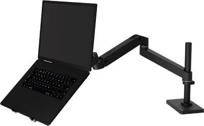 Ergotron LX Pro Monitorarm mit hoher Säule für bis zu 34 Zoll Displays, schwarz, Tischhalterung mit VESA 75x75 mm - Bild 1