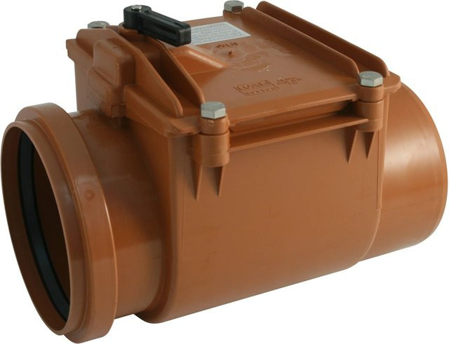 Marley Einfach-Rückstauverschluss DN 160 mit Single Flap in Orange - Bild 1