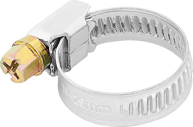 LUX-TOOLS Schlauchklemme aus verzinktem Stahl in Silber, Durchmesser: 16 mm bis 25 mm - Bild 1
