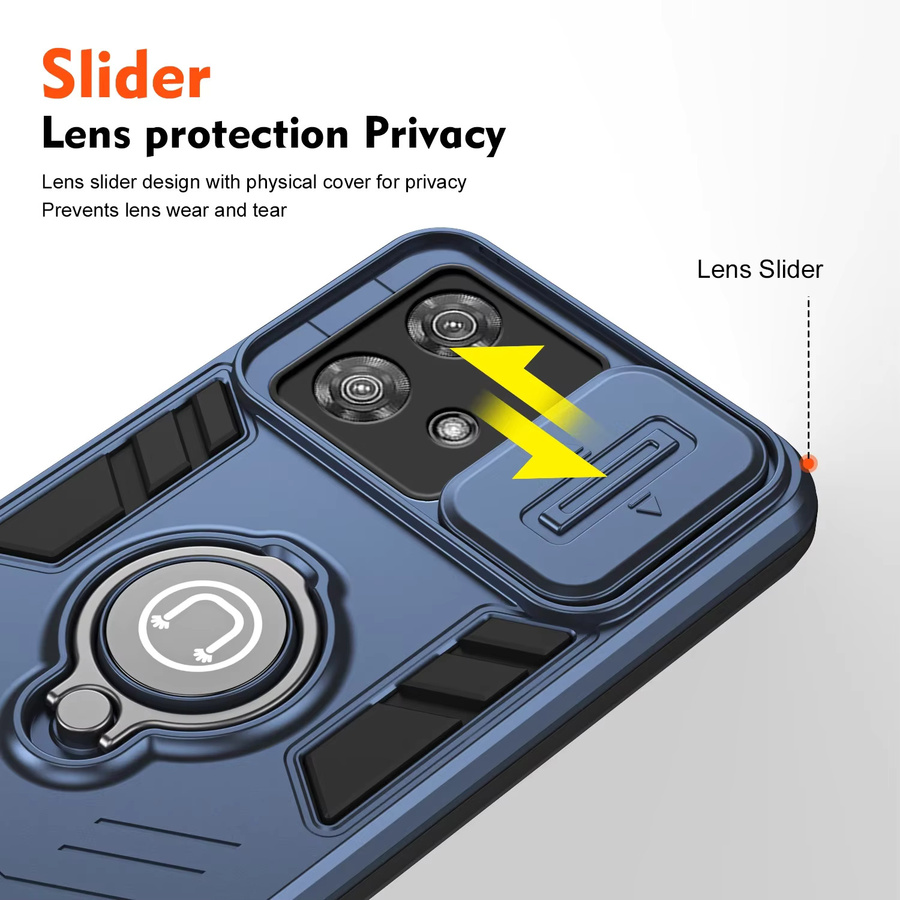 Schutzhülle mit Objektivschutz für Motorola Moto Edge 40 50 Neo G22 G04 G24 G34 G84 G14 G54 G53 G55 G35 G85 5G in Grau und Blau - Bild 4