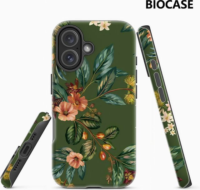 Jungle Bloom Robuste Handyhülle für iPhone 17 16 15 14 13 Pro Max Plus mit Magnetfunktion und Doppel-Schicht-Schutz - Bild 1