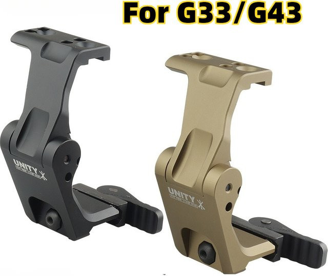 Magorui Taktische G33/G43 Rollover-Halterung Optik-Erhöhungshalterung in Beige für 551 552 553 558 Holografische Rotpunktvisiere - Bild 1
