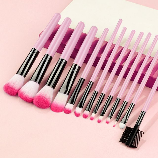 RUNTOIN Make-up Pinsel Set, 13 Stück, Unisex - Bild 1