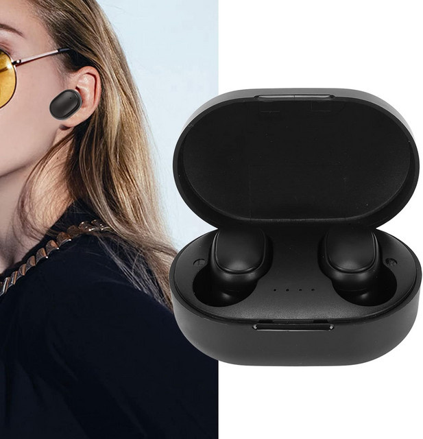 HOMEFISH A6S True Wireless Bluetooth-Kopfhörer mit Touch-Steuerung und LED-Anzeige in Schwarz oder Grün - Bild 1