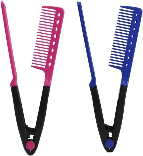 vvocci Haarglättungskamm, V-förmiger Glättkamm, Unisex - Bild 1