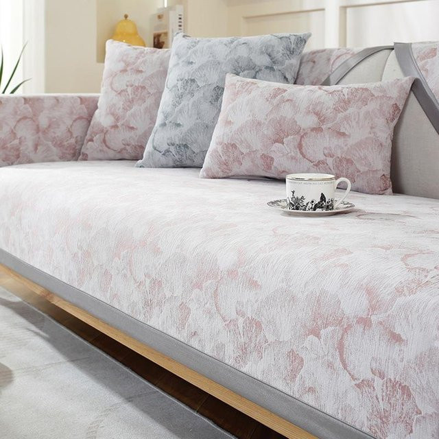 Sofakissen mit floralem Blumenmuster aus Chenille, quadratische Rückenlehnenabdeckung für dein Sofa, B/B/B: 70 x 70 x 70 cm - Bild 1
