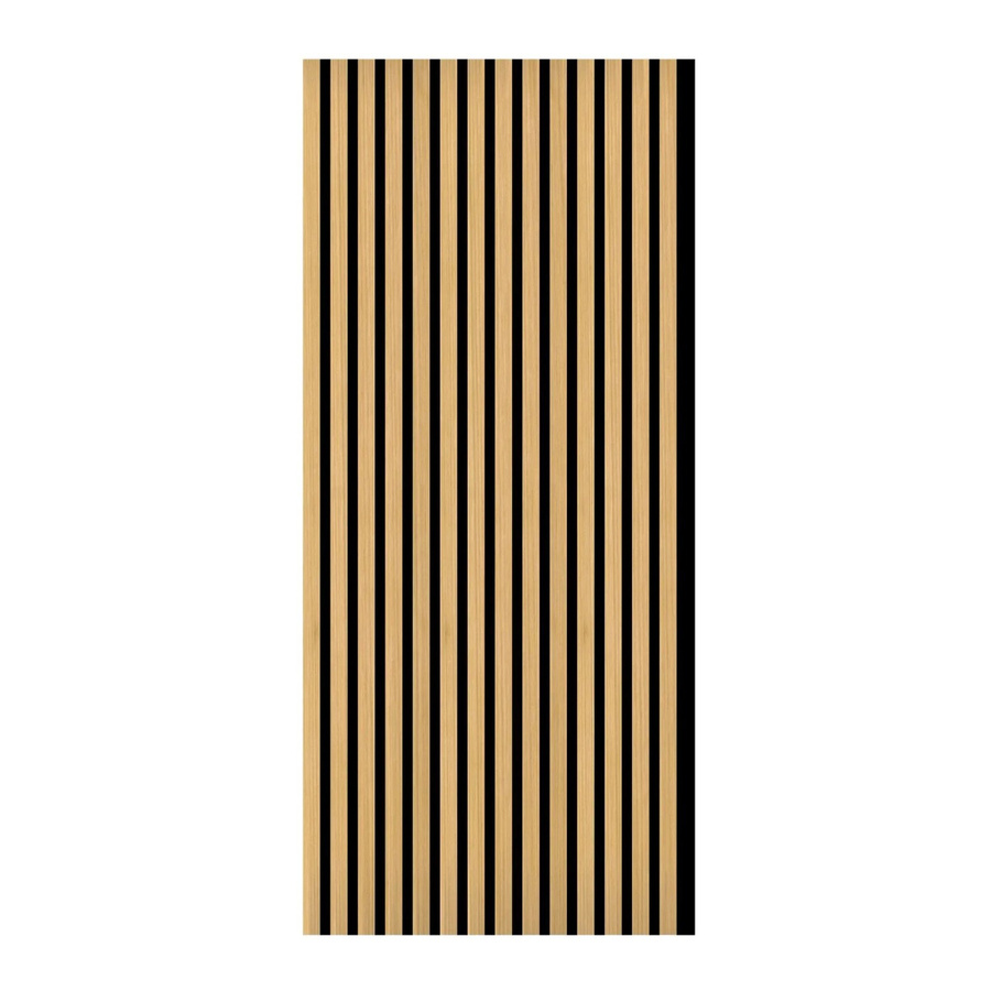 FN Acustico Akustikplatte aus PET und MDF Furniert in Eiche Natur, B: 57,25 cm, H: 119,5 cm, T: 1,9 cm - Bild 2