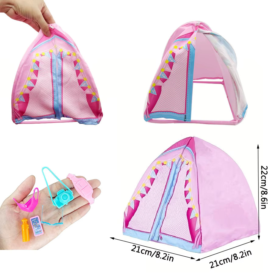 KIEKA Zelt-Strandstühle, Zubehör, 2-teiliges Set, Rosa / Pink - Bild 2