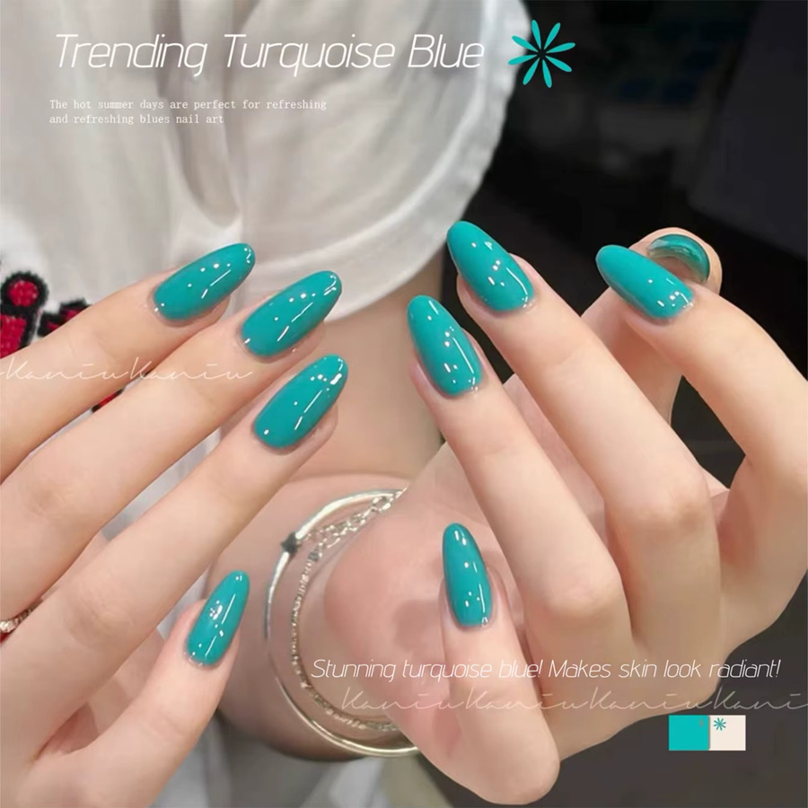 MN Midsummer Blue Isle Nagelgel, Pfauenblau-Teal, Glänzend - Bild 2