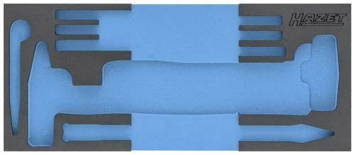 Hazet 2K-Weichschaum-Einlage 163-523L in Blau, B: 39,2 cm, H: 17,2 cm - Bild 1