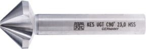 PFERD HSS Kegel- und Entgratsenker UGT 90 Grad in Silber mit Ø 23 mm und Schaft-Ø 10 mm nach DIN 335 C und Ungleichteilung - Bild 1