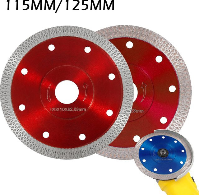Diamant-Trennscheibe für Porzellan und Fliesen, Durchmesser: 115 mm oder 125 mm - Bild 1