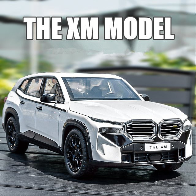 WELLY 1:24 The XM SUV Alloy Sports Car Model Diecast Metal Matter black - Bild 1
