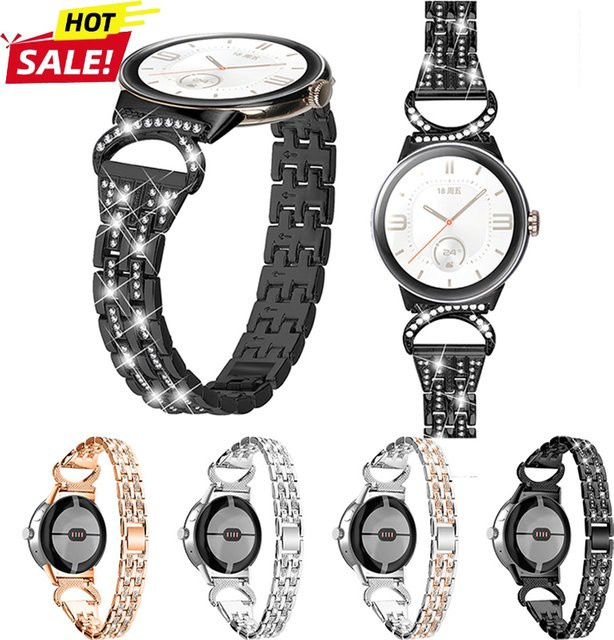 CHIICSMART Uhrenarmband Edelstahl, Diamant, Perle, Unisex - Bild 1