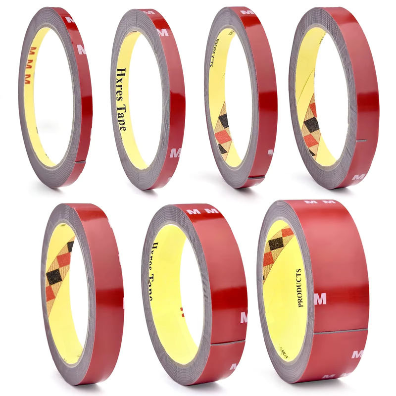 3M doppelseitiges Klebeband für den Automobilbereich, hochtemperaturbeständig und hochviskos, rot, Länge: 3 m - Bild 7