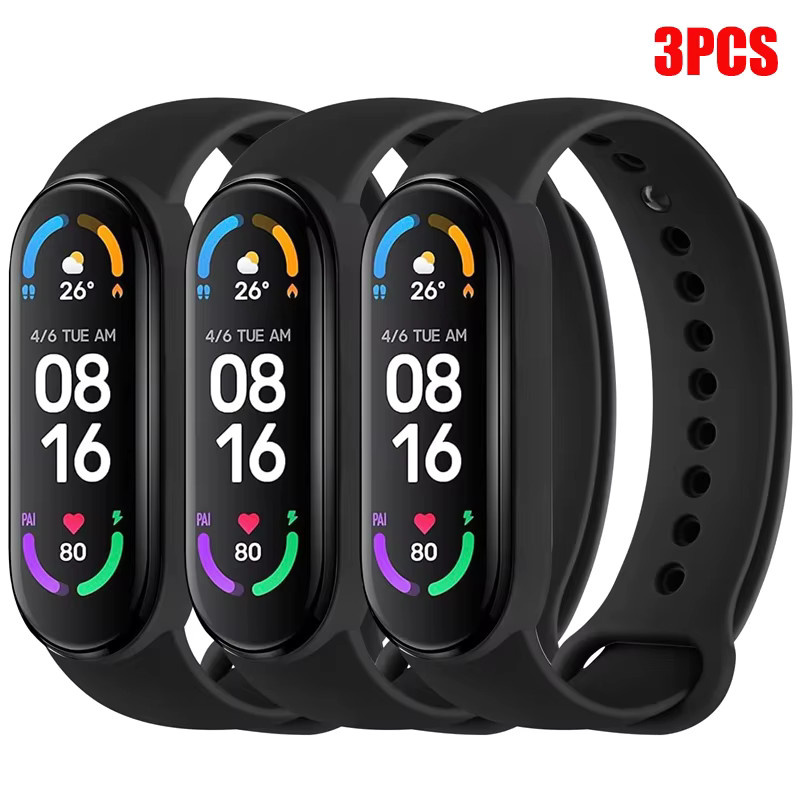Xiaomi Armband für Mi Band, Silikon, Schwarz, Unisex - Bild 6