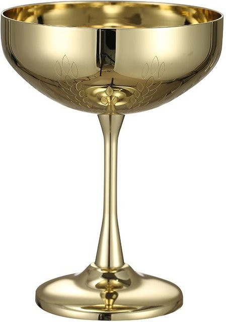 Yiran Furniture Martini-Cocktailgläser aus Edelstahl in Gold, 270 ml - Bild 1