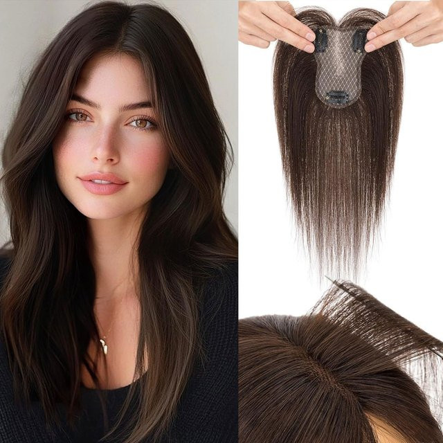 SEGO Echthaar-Toupet für Damen, 10 Zoll, Clip-in - Bild 1