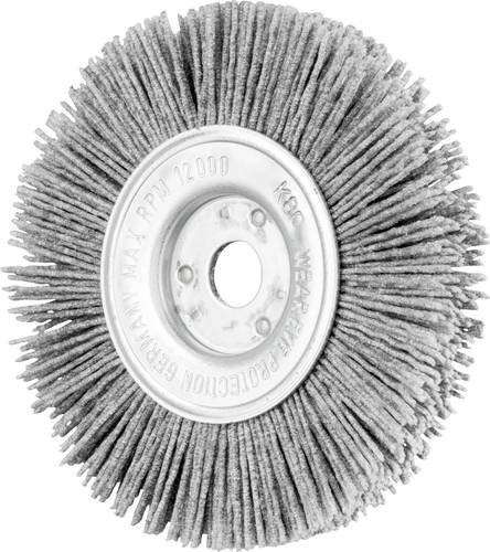 PFERD Rundbürste schmal ungezopft RBU aus grauem SiC-Filament, Durchmesser: 100 mm, Bohrung: 12 x 12 mm, Korn 80, 2er-Set - Bild 1