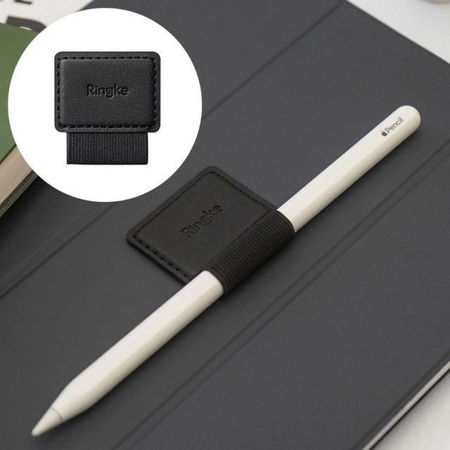 Ringke Touch Pen Halter in Schwarz aus Textil und Kunstleder - Bild 1