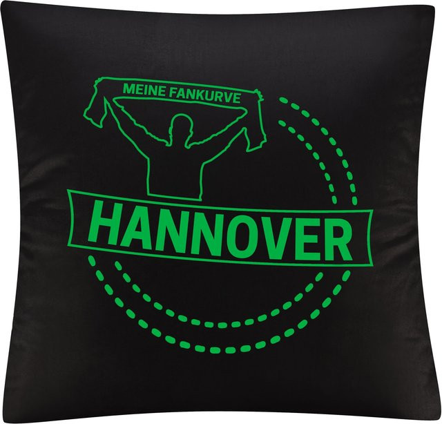 Kissenbezug multifanshop Hannover Meine Fankurve in Grün - Bild 1