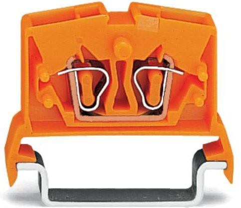 WAGO 264-716 Durchgangsklemme 6mm Zugfeder Orange 100 Stück - Bild 1