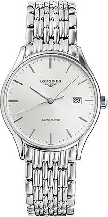 Longines Armbanduhr Automatik, Edelstahl, Silber, Weiß, Herren - Bild 1