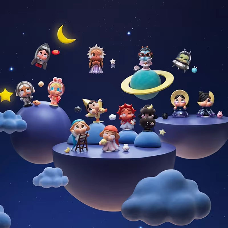 POP MART CRYBABY Crying To The Moon Serie Mystery Box Blind Box Sammelfigur aus Kunststoff in Mehrfarbig - Bild 2