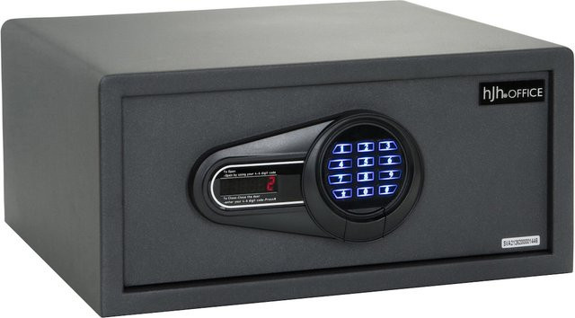 hjh OFFICE Tresor SAFE COMPACT aus Stahl in Grau - Bild 1