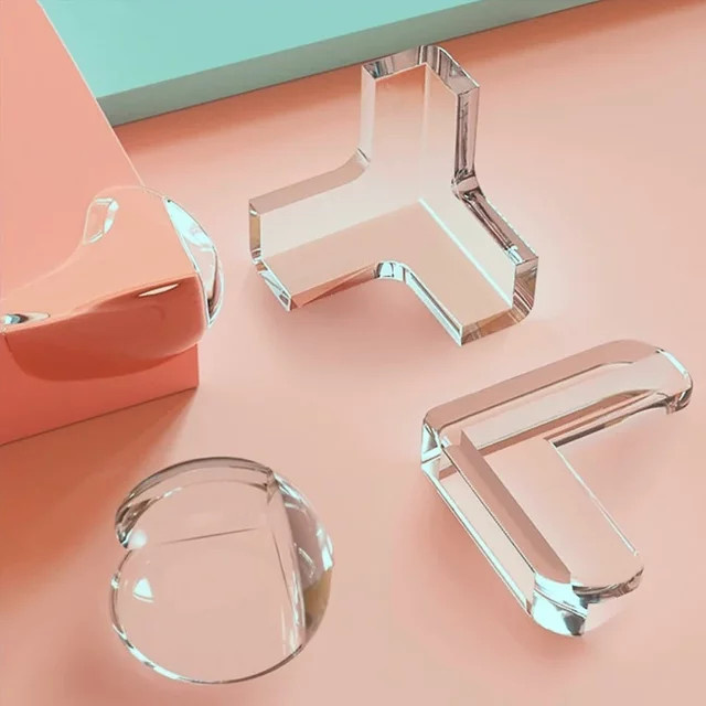 16er Set Transparente Silikon Eckschützer für Baby Sicherheit als Selbstklebende Kantenschutz Abdeckung zur Antikollisions-Prävention - Bild 1