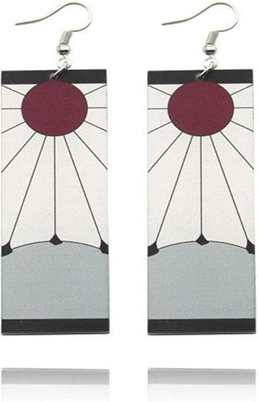 Ohrringe Acryl, Silber, Damen - Bild 1