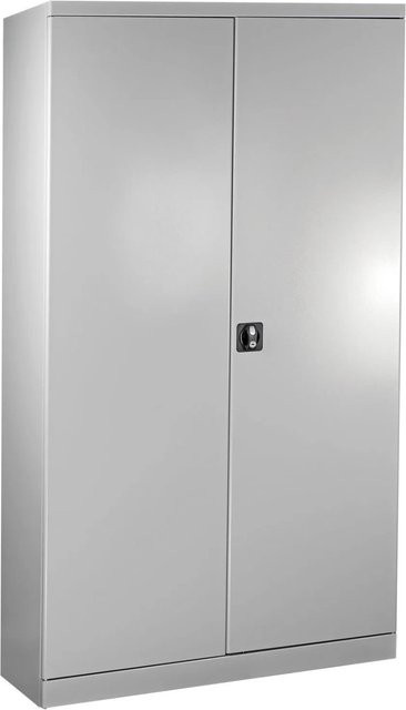 PROREGAL Stahlschrank Owl mit 4 Fachböden und Schloss, Lichtgrau, H x B x T: 192 x 110 x 38 cm - Bild 1