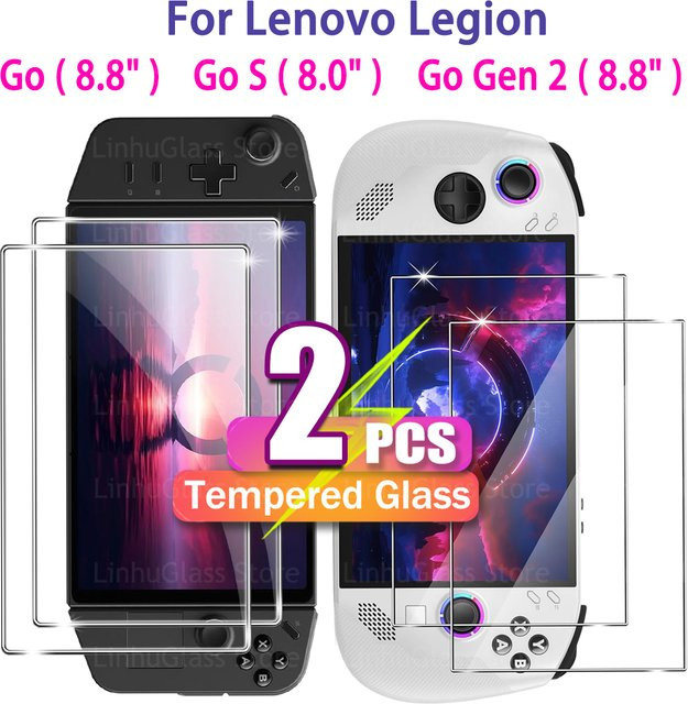 Lenovo Legion Go Displayschutzfolie aus gehärtetem Glas, 8,8 Zoll, HD Anti-Fingerabdruck, transparent - Bild 1