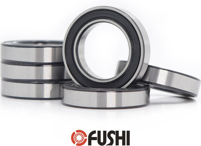 FUSHI Kugellager 6802 2RS Set, Farbe: Silber, B/D/H: 15 x 24 x 5 mm, 10 Stück - Bild 1