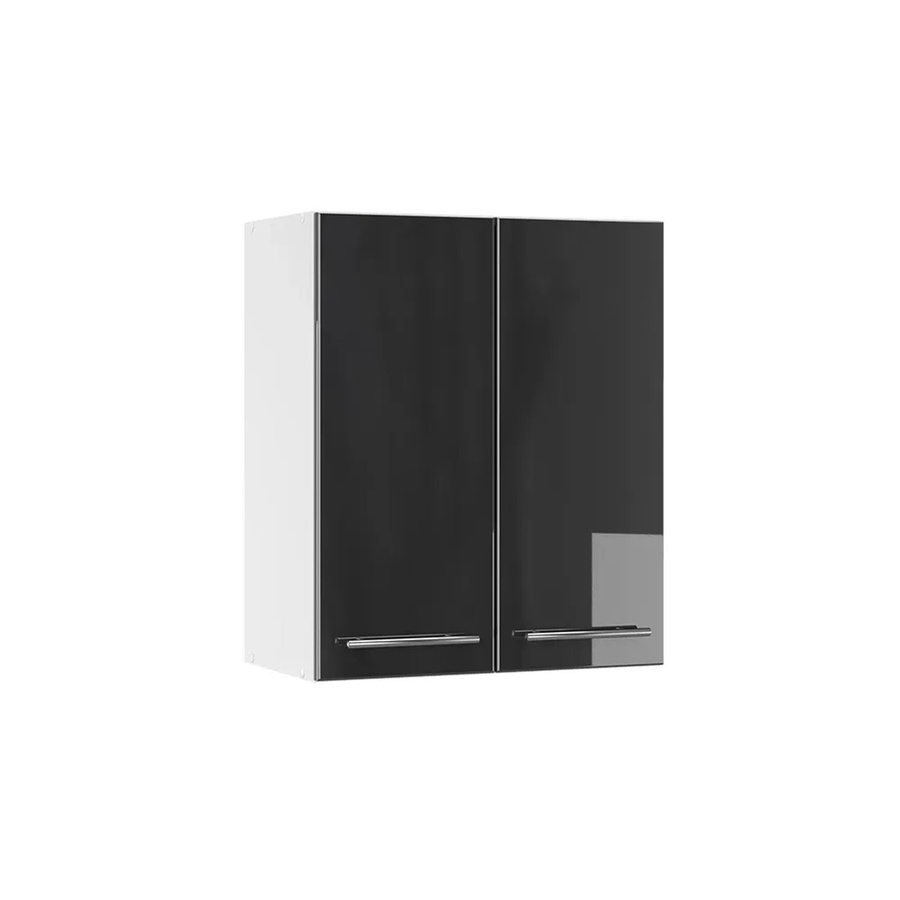 Vicco Hängeschrank Fame-Line Küchenschrank Anthrazit Hochglanz und Weiß mit Soft-Close-Türen, Breite: 60 cm, Höhe: 72 cm, Tiefe: 34,1 cm - Bild 2