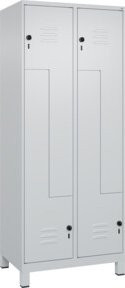 C+P Z-Spind Classic PLUS mit 4 Fächern, Grau, B/T/H: 80 x 50 x 195 cm - Bild 1