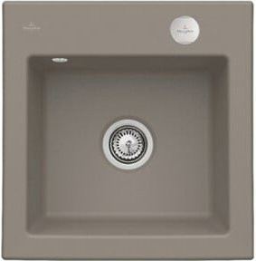 Villeroy & Boch Spüle Subway 50 S in Timber Grey mit Ablauggarnitur und Exzenter aus CeramicPlus Keramik - Bild 1