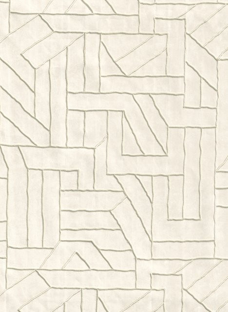 Arte Tapete La Dérive in Nougat Beige mit abstraktem Kartenmuster aus Vlies - Bild 1