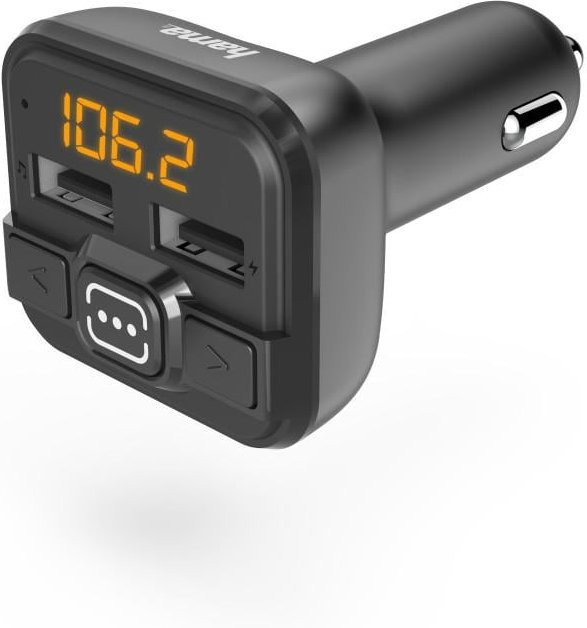 Hama FM-Transmitter mit AUX-IN und USB-IN in Schwarz - Bild 1
